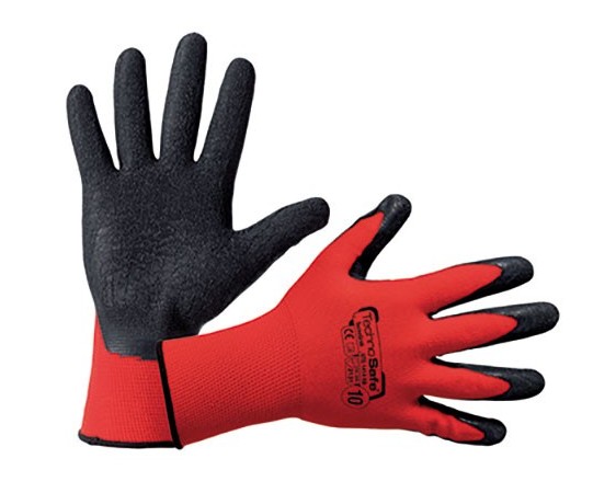 GUANTO RICOPERTO LATTICE ROSSO