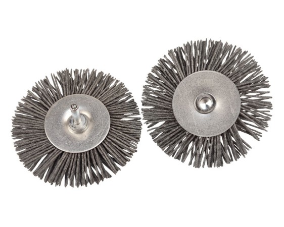 SPAZZOLA FILO ABRASIVO D. 100 GAMBO 6 MM