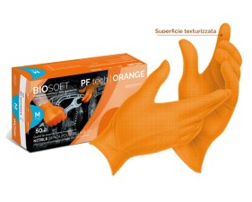 GUANTO NITRILE ZIGRIN DARNI ORANGE 50PZ