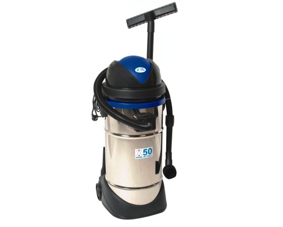 BIDONE ASPIRATORE ACCIAIO INOX 1400W 50LT