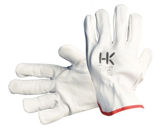 GUANTO PELLE FIORE BIANCO