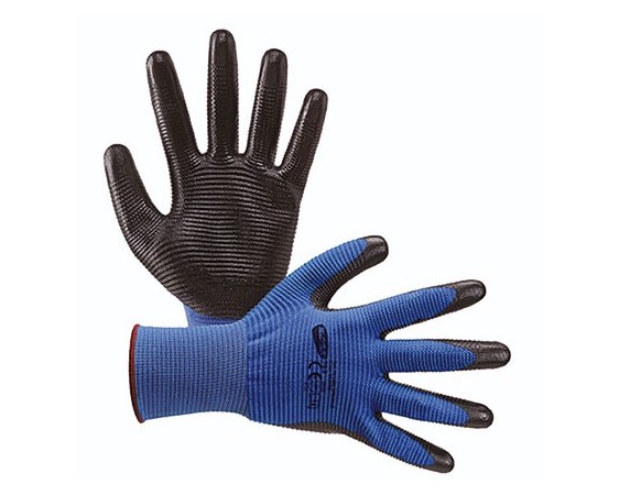 GUANTO 16 CRINKLE NITRILE BLU/NERO