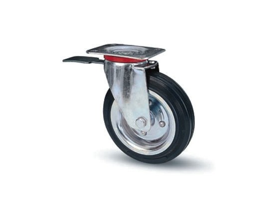 RUOTA SUPP.GIREVOLE FRENO ART.80BIS