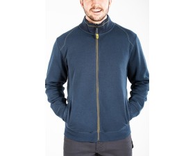 FELPA WORK FULL ZIP BLU