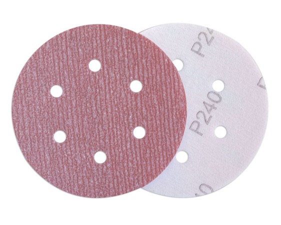 DISCHI ROSA C/SPUGNA+VELCRO D.150 6F.